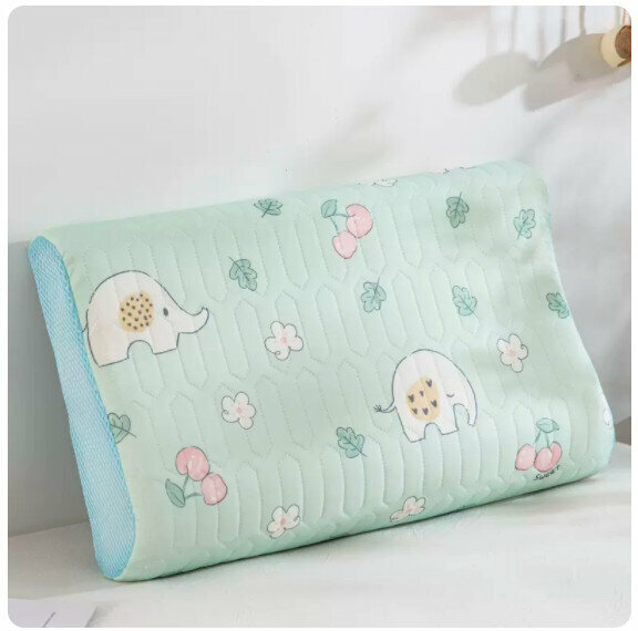 Hot recommendation pillow cover [latex mat little elephant green] [30*50cm]