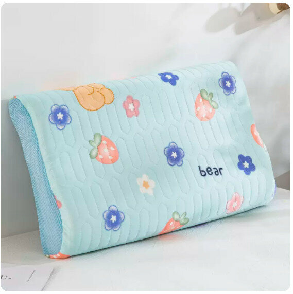 Hot recommendation pillow cover [latex mat strawberry bear blue] [40*60cm]
