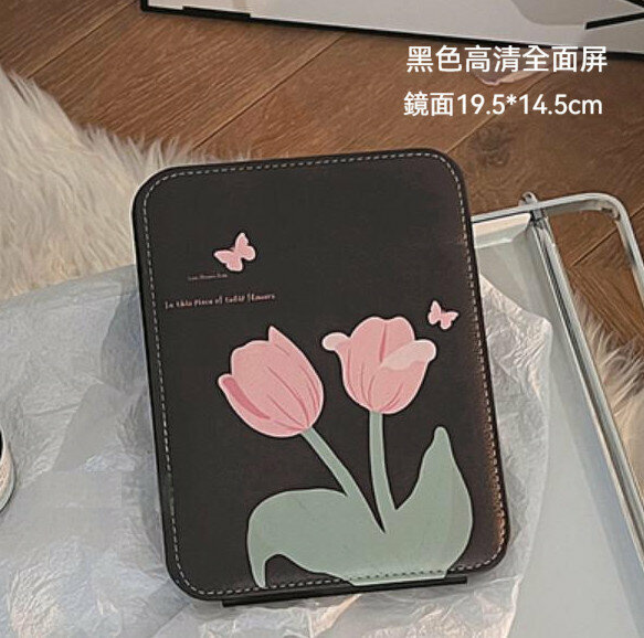 新款桌面可立折疊鏡（黑色鬱金香）