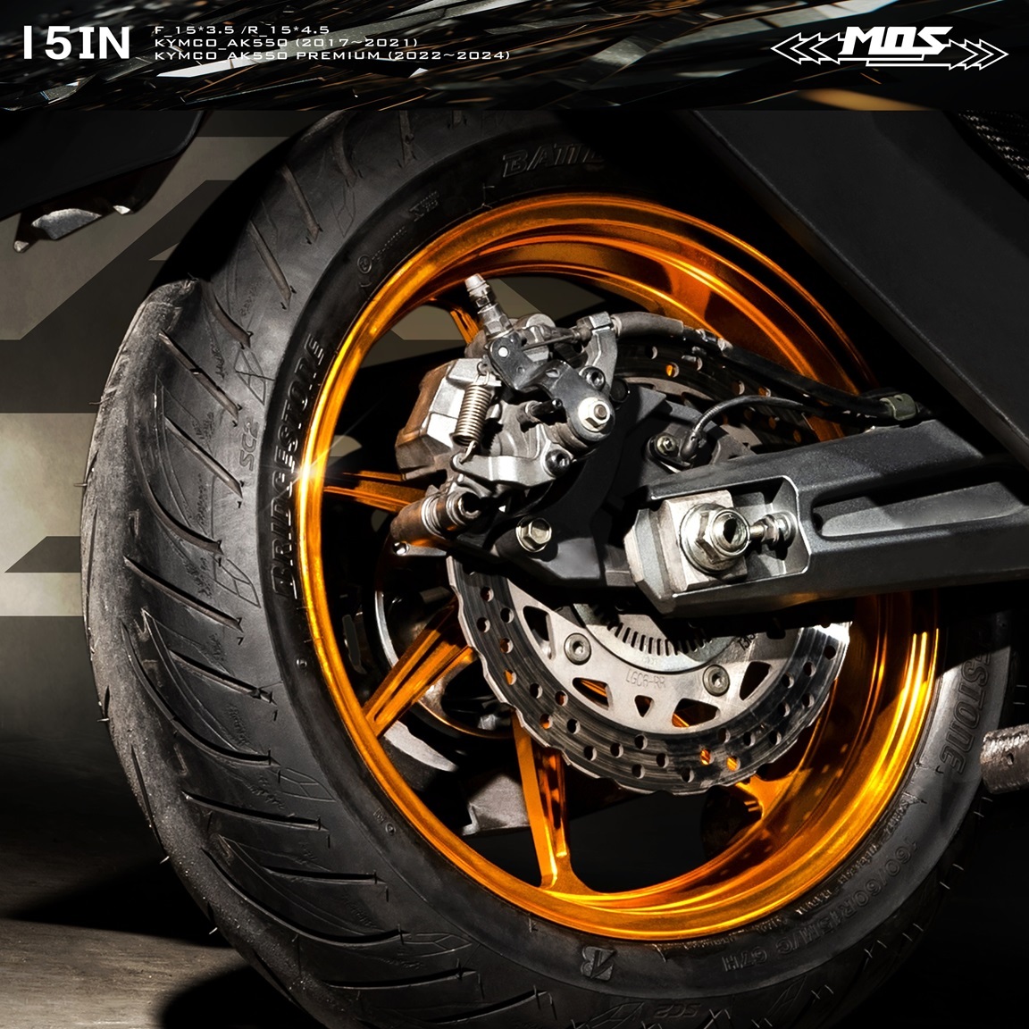 Forged AK07 Wheel for Kymco AK550 / AK550 AK575 Premium