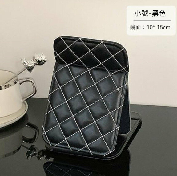 新款桌面臺式可折疊化妝鏡（小號黑色）