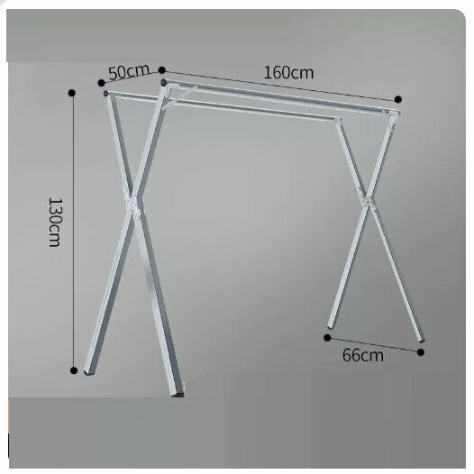 Hot push stainless steel clothes drying rack [galvanized classic 1.6 double pole + 30 windproof hook]