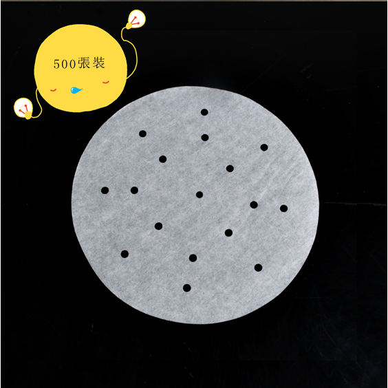 Hot push disposable round steamer paper (500 sheets) (specification: 4.5 inches in diameter 11.4CM)