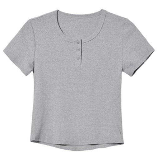 Loose slim T-shirt (gray one-size-fits-all)】
