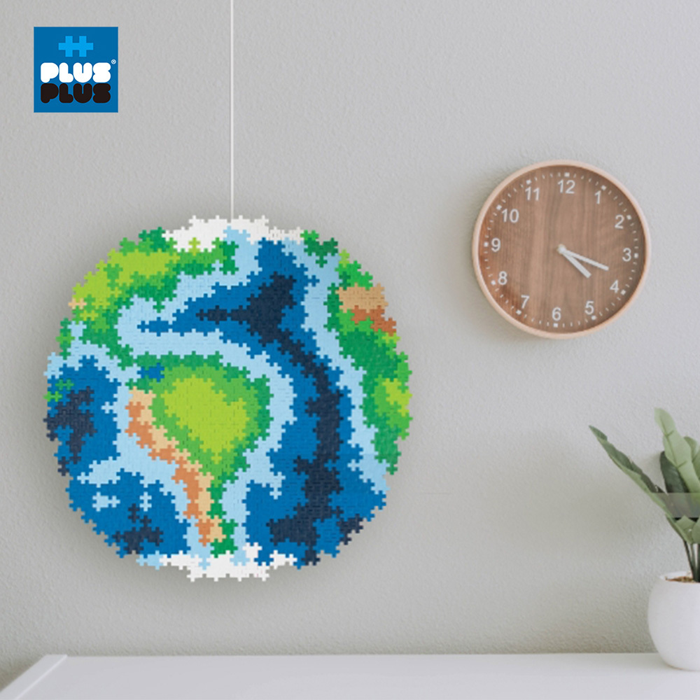 【++Plus-Plus 加加積木】小顆粒 拼圖系列－地球 800pcs