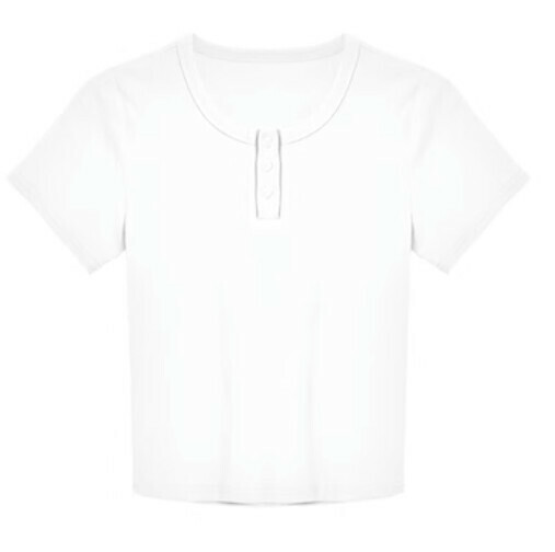 Loose slim T-shirt (white one-size-fits-all)】