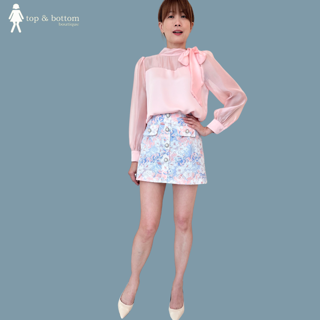 KOREA FLORAL LACE SHORT SKIRT