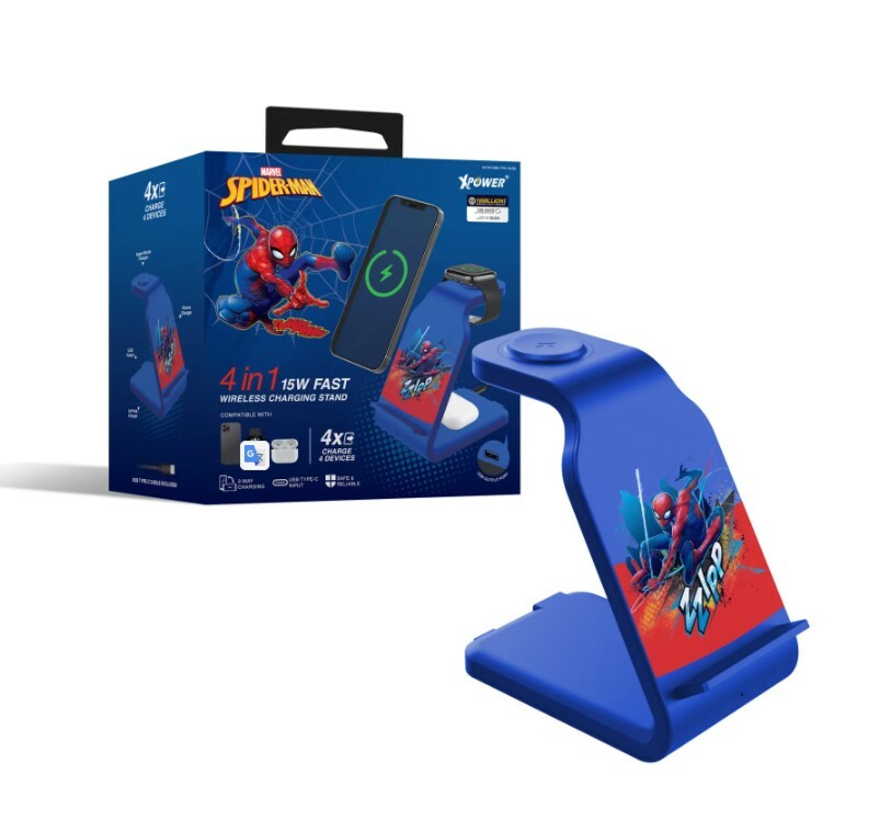 （2026新年限時優惠）蜘蛛俠系列4合1多功能無線充電器(WLS6)