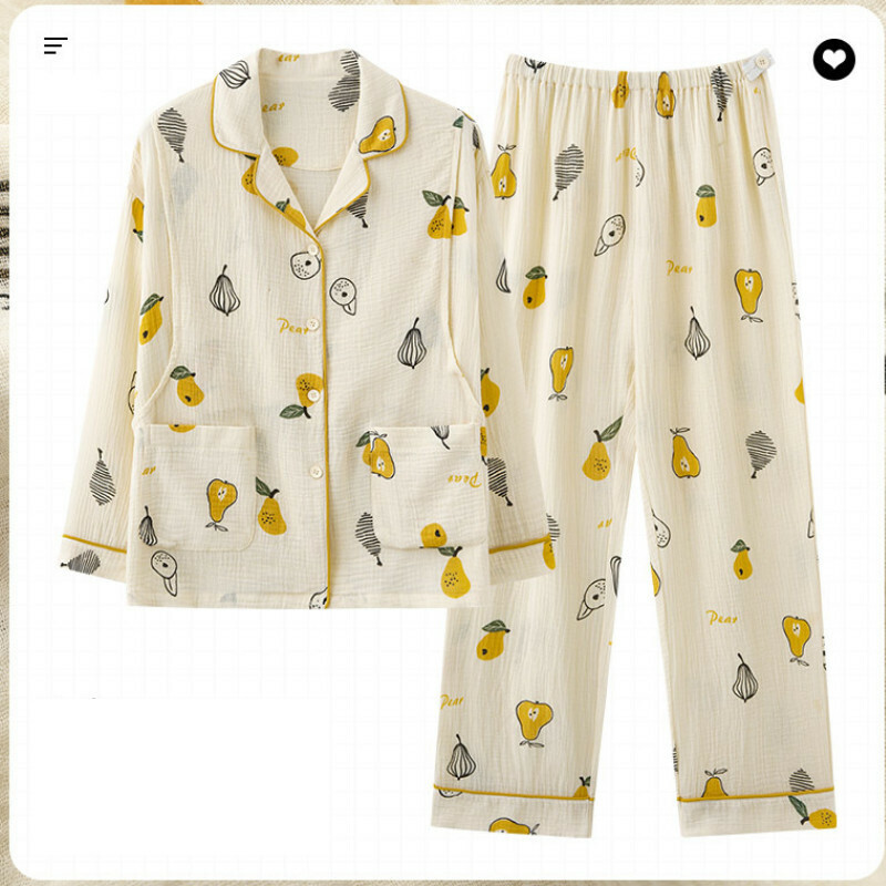 Long Sleeve Pajama Set [M-3XL AM-77304] [Contact Customer Service to Confirm Shipping Size after Placing an Order]