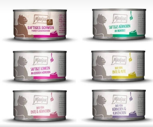 【限時下殺🚫無參與週年慶刮刮卡活動】MjAMjAM 迷幻喵｜貓用 德國主食罐100g / 鮮嫩肉絲點心罐80g