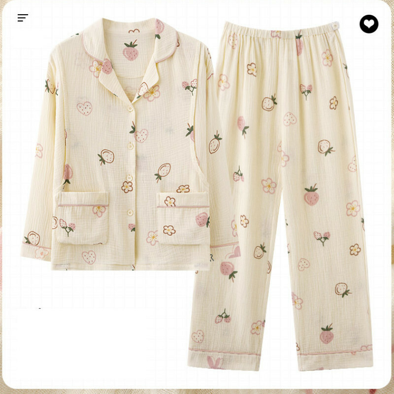 Long Sleeve Pajama Set [M-3XL AM-77306] [Contact Customer Service to Confirm Shipping Size after Placing an Order]
