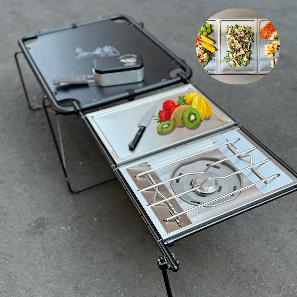 the earth One Unit Cutting Board + Bag 304不鏽鋼一單位料理盤+收納袋