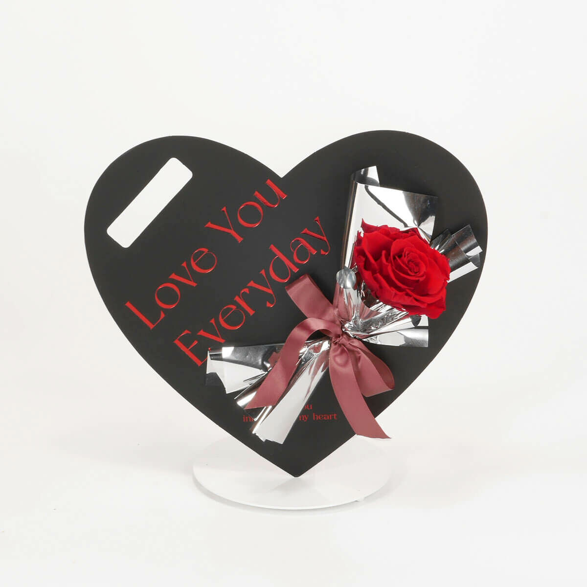 【深深的愛】1朵永生玫瑰花束-紅玫瑰