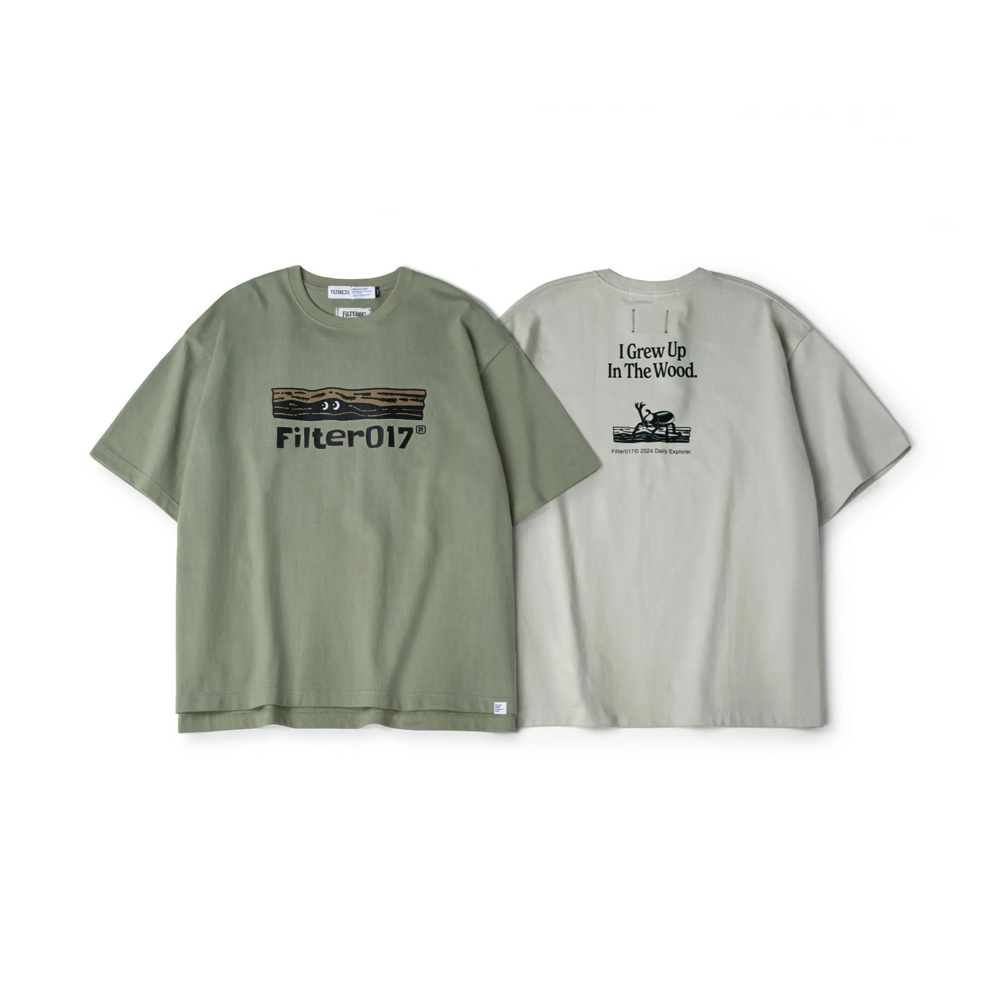 【現貨零碼折扣】FILTER017®Daily Explorer™ Rhinoceros Beetles Graphic Tee日常探尋者系列-甲蟲圖像厚磅短Tee