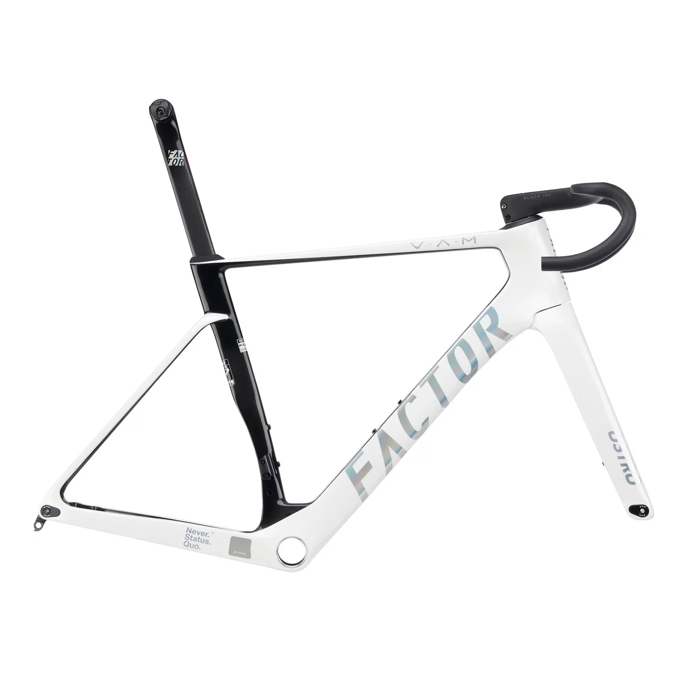 Factor Ostro VAM 公路車架 2024 -White/Chrome (不包把手)