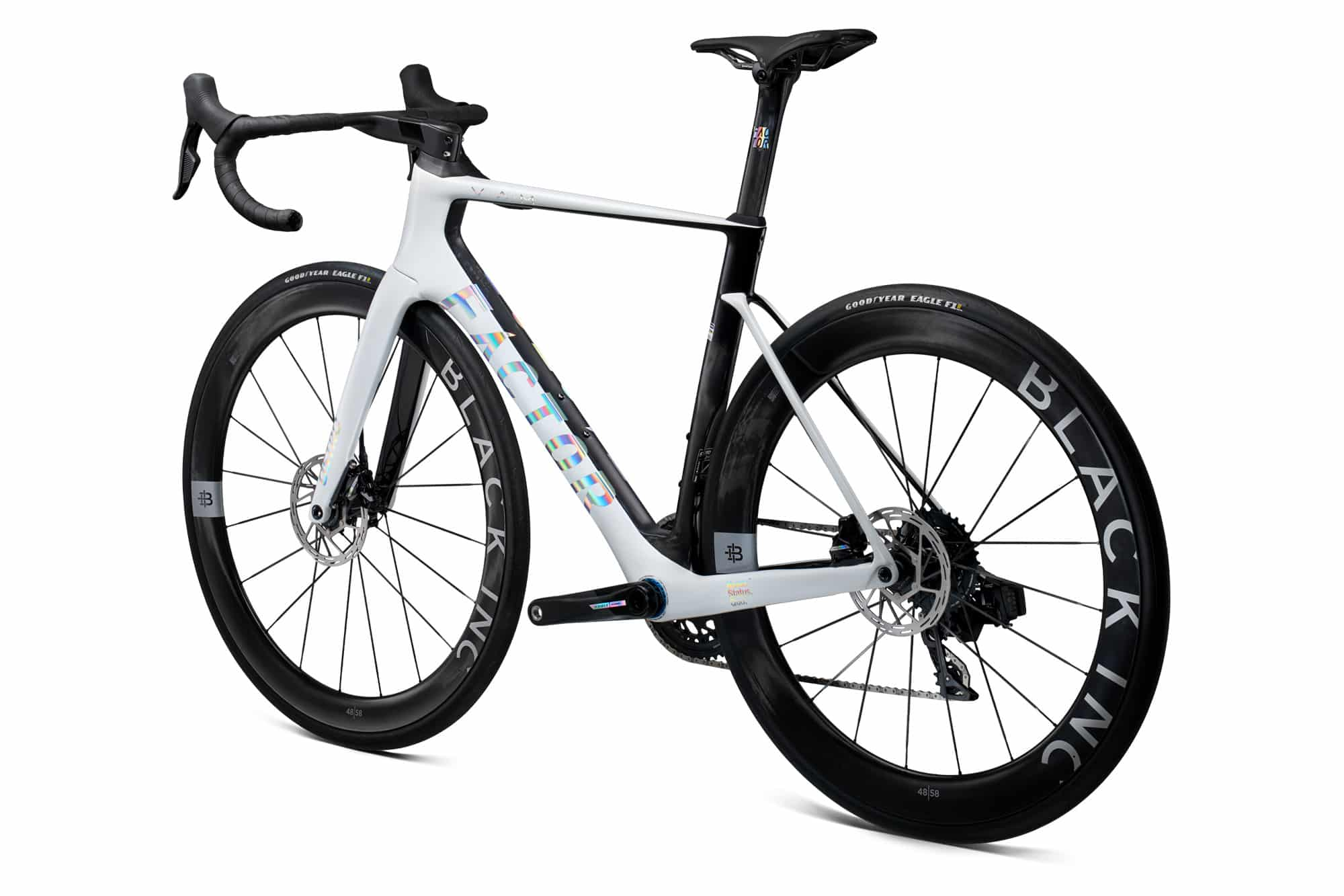 Factor Ostro VAM Road Frameset 2024 -White/Chrome (with seatpost)