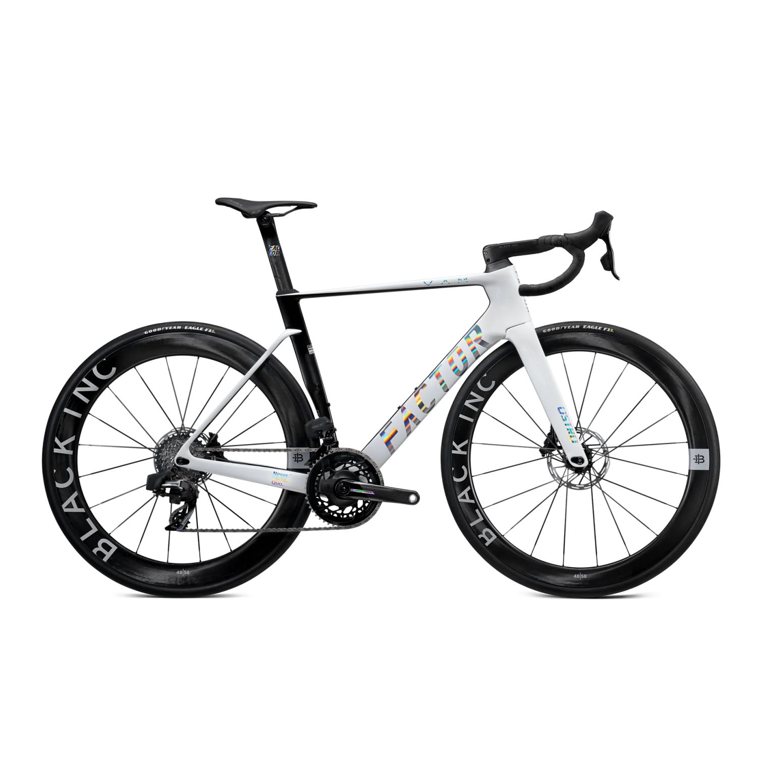 Factor Ostro VAM Road Frameset 2024 -White/Chrome (with seatpost)