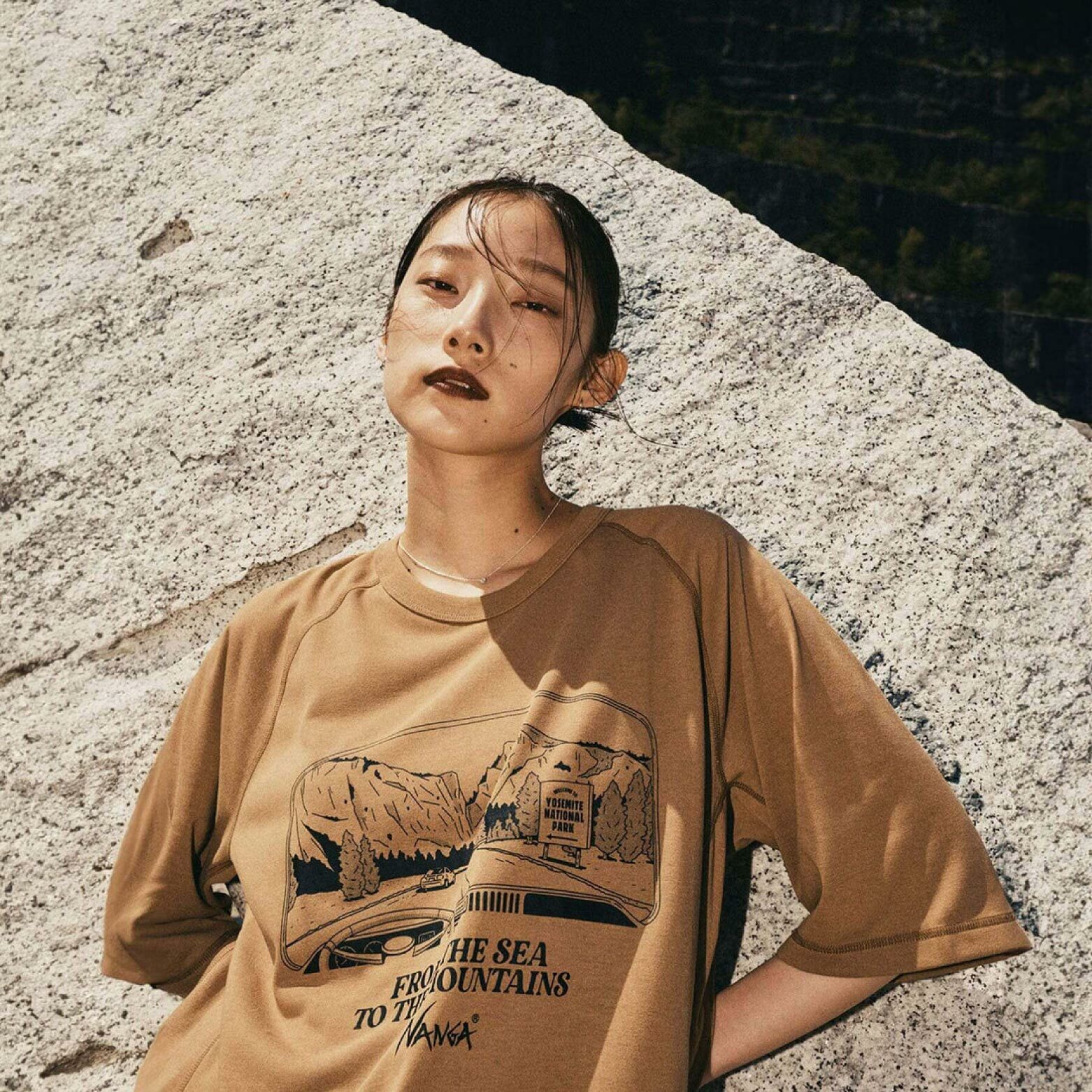 NANGA x WDS DRY MIX (SF_YOSEMITE) S/S Tee