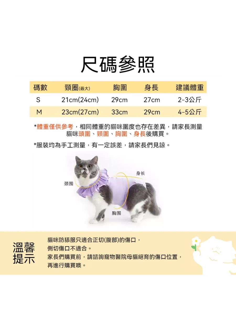 【meoof】貓咪防舔衣｜絕育服