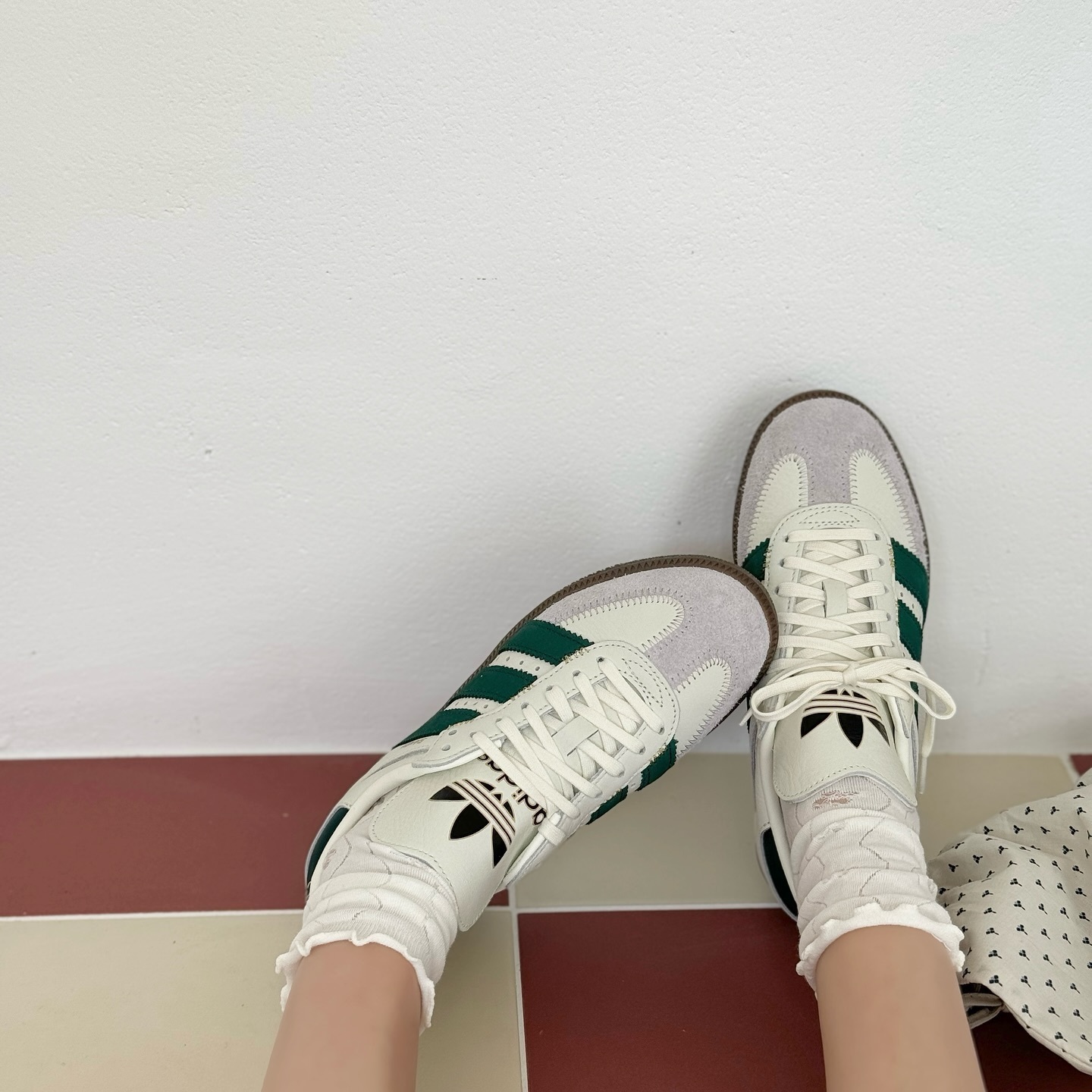 Adidas Originals Samba OG 復古象牙綠 奶油色 放大三線 外縫線 復古鞋 IF1811