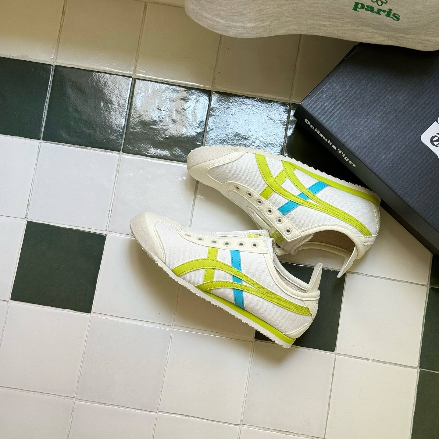 Onitsuka Tiger Mexico 66 Slip-ON 青蘋果綠 漸層 鬼冢虎 懶人鞋 1183A360-124