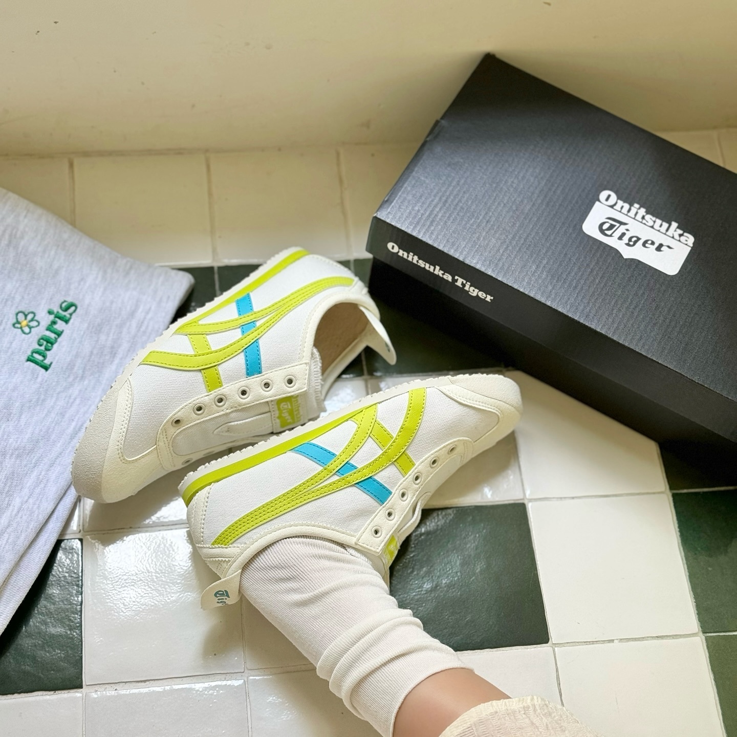 Onitsuka Tiger Mexico 66 Slip-ON 青蘋果綠 漸層 鬼冢虎 懶人鞋 1183A360-124