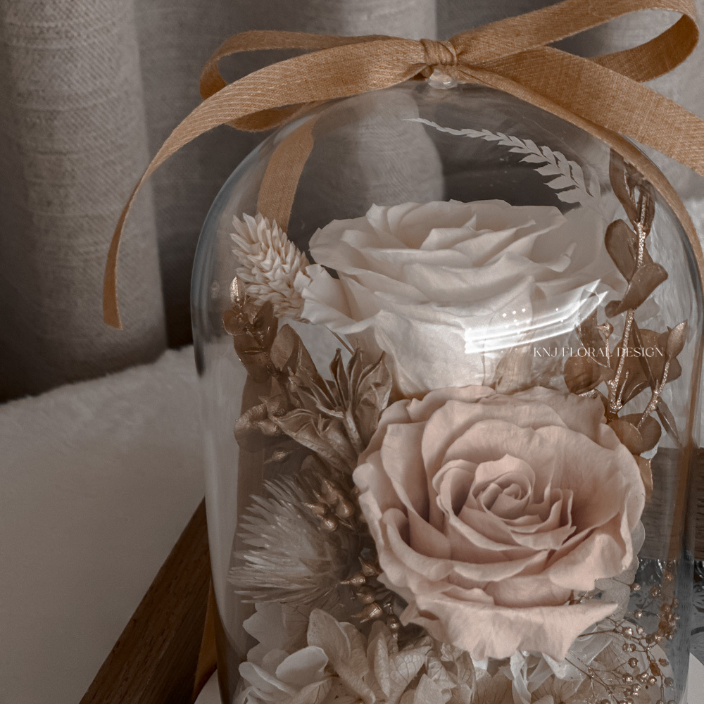 奶茶金棕永生玻璃燈盅