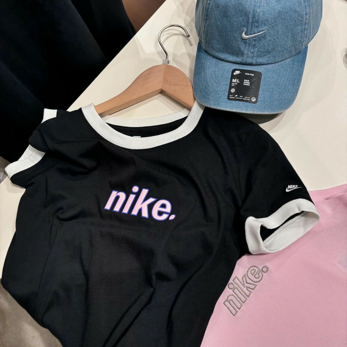 Nike AS W NSW Ringer Tee 日本限定 塗鴉感 手繪 短T HJ6872-010 HJ6872-100