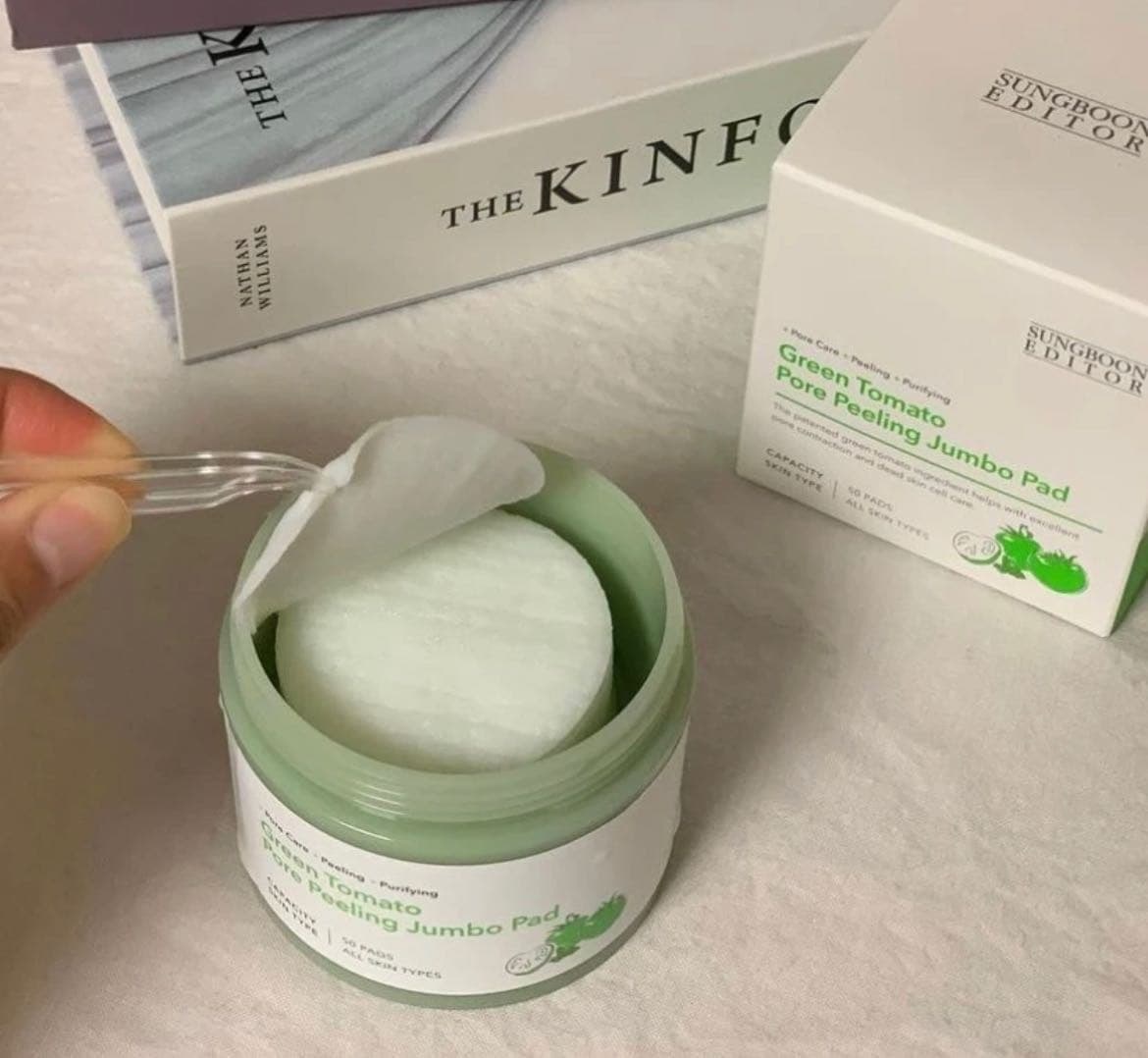 📦預購 SUNGBOON EDITOR-綠番茄緊緻毛孔去角質棉片 60片盒裝