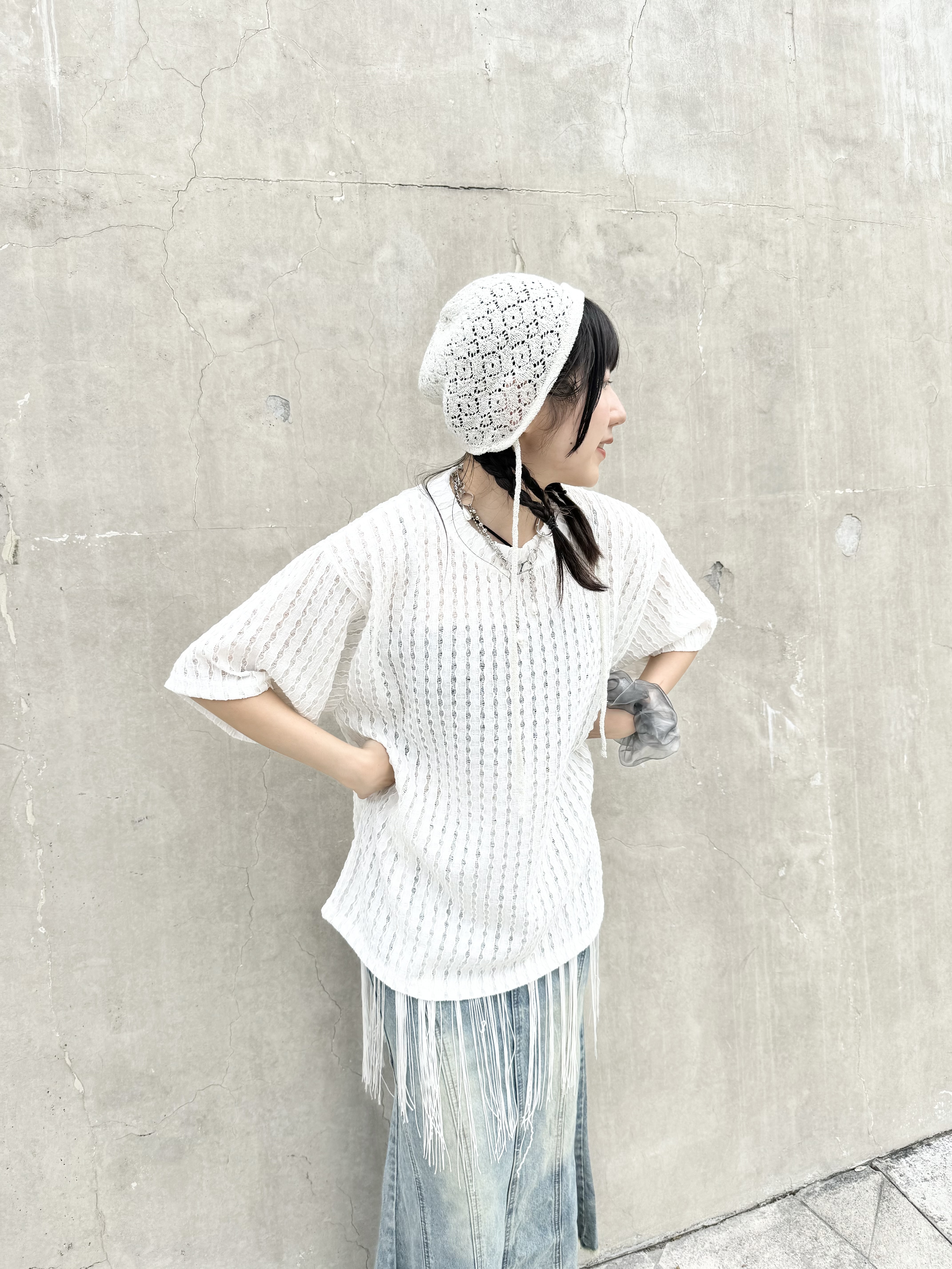 兩色入！暗橫間OVERSIZE TEE