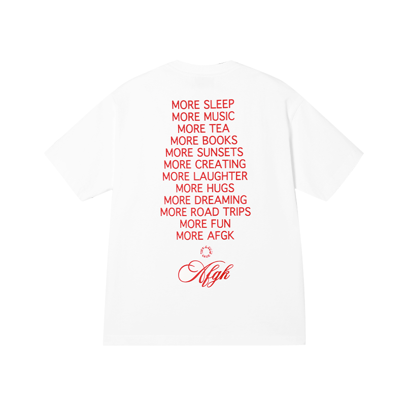 AFGK 多色胸前小標SLOGAN 短T A FEW GOOD KIDS