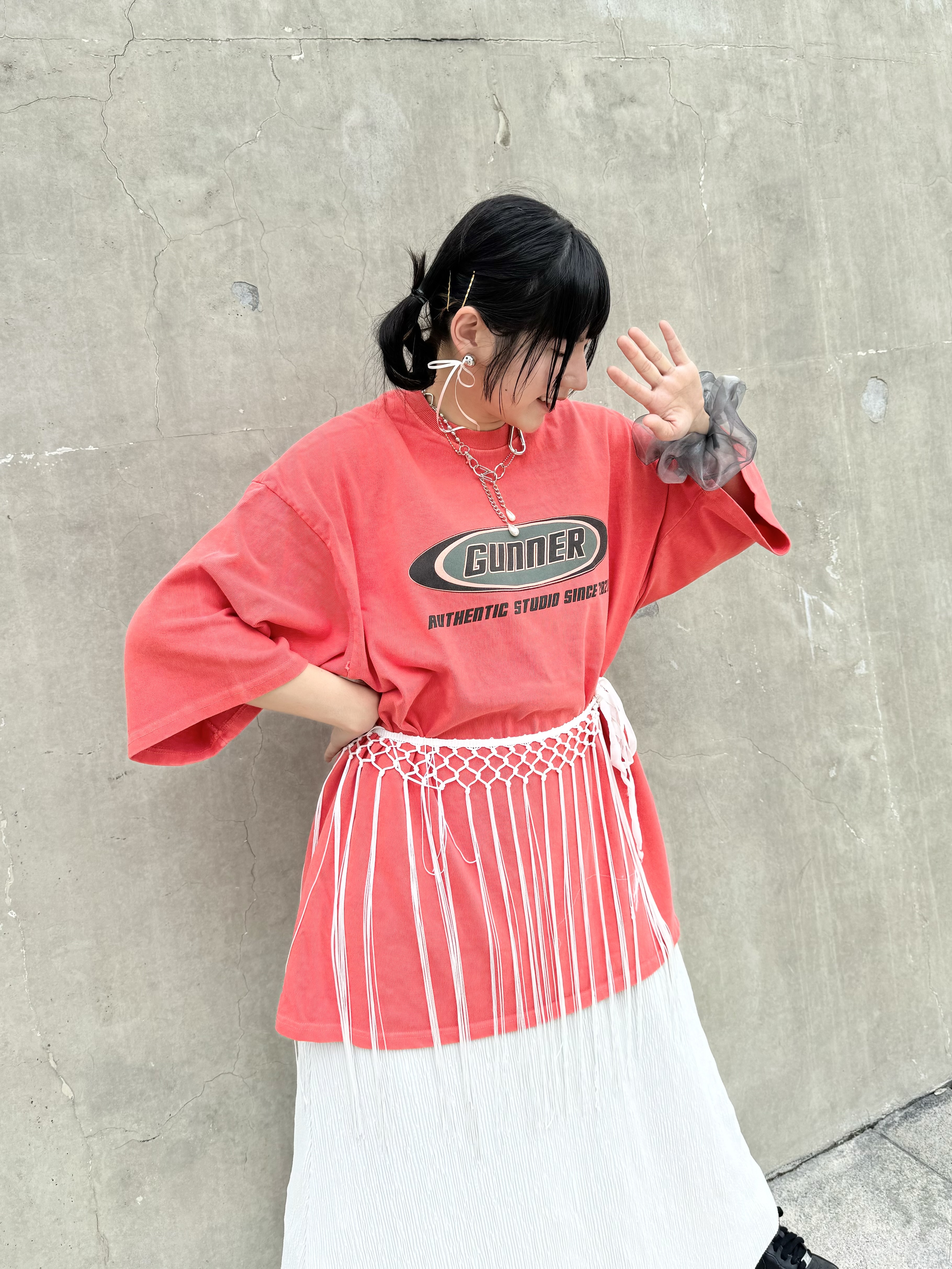 三色入！VINTAGE OVERSIZE TEE( ORANGE)