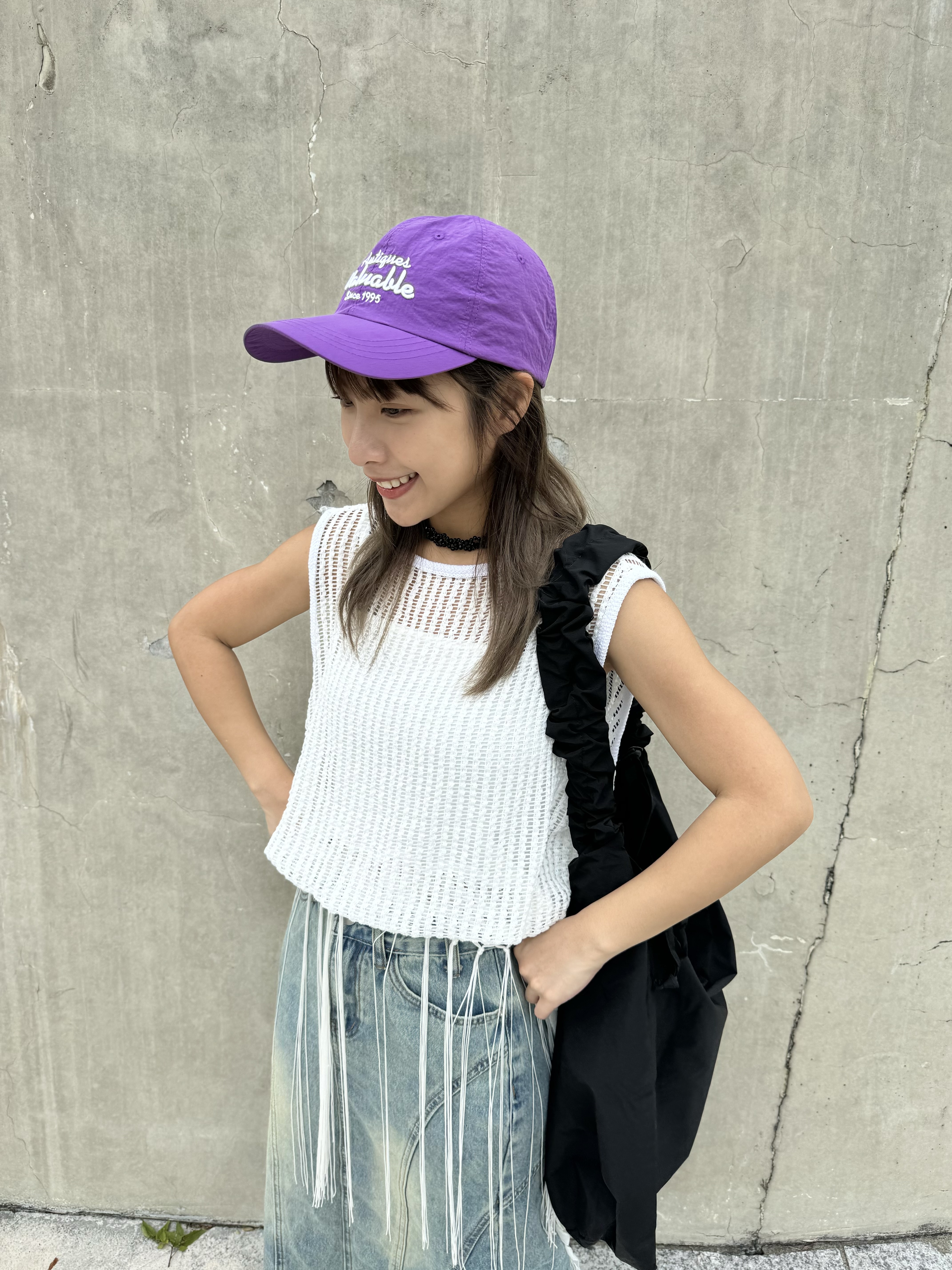 三色入！網網連打底泡泡形短背心