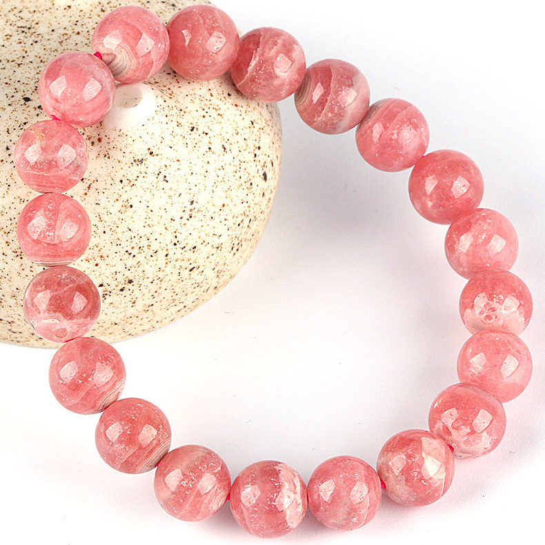 【藏寶】天然紅紋石水晶手鍊/水晶手串12mm