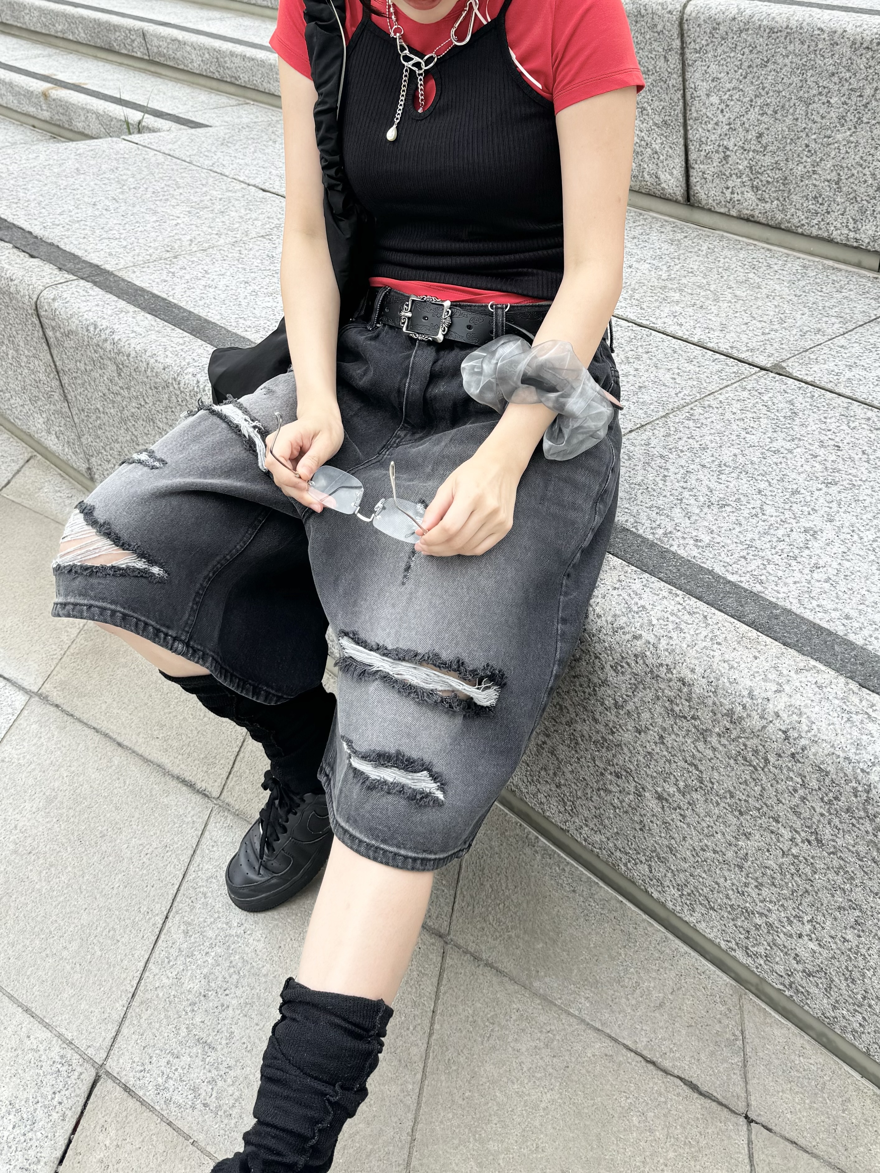 韓國牛皮～ 壓花花紋靚扣BELT!