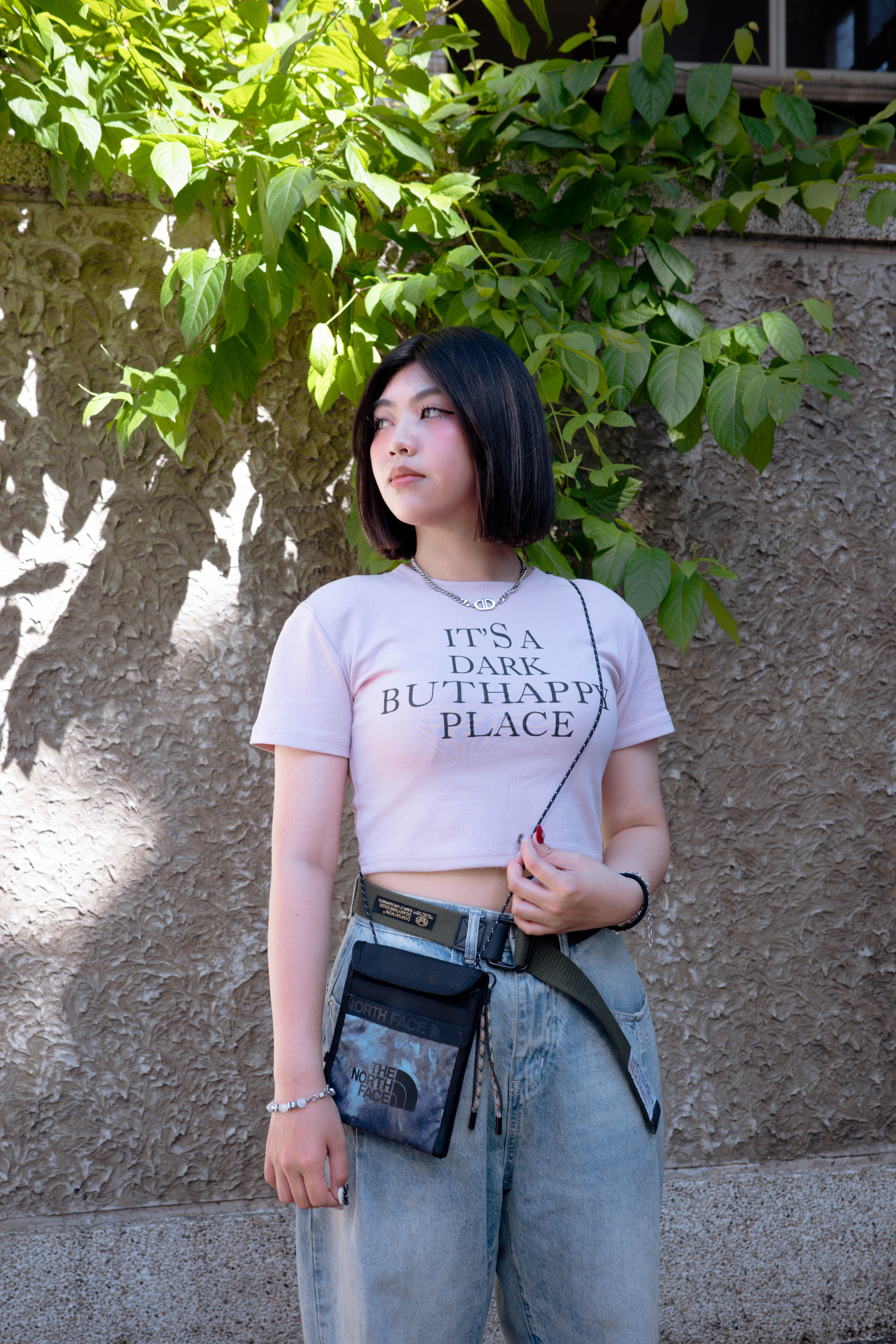 THE North Face BOZER POUCH 側背小包 冰藍綠渲染