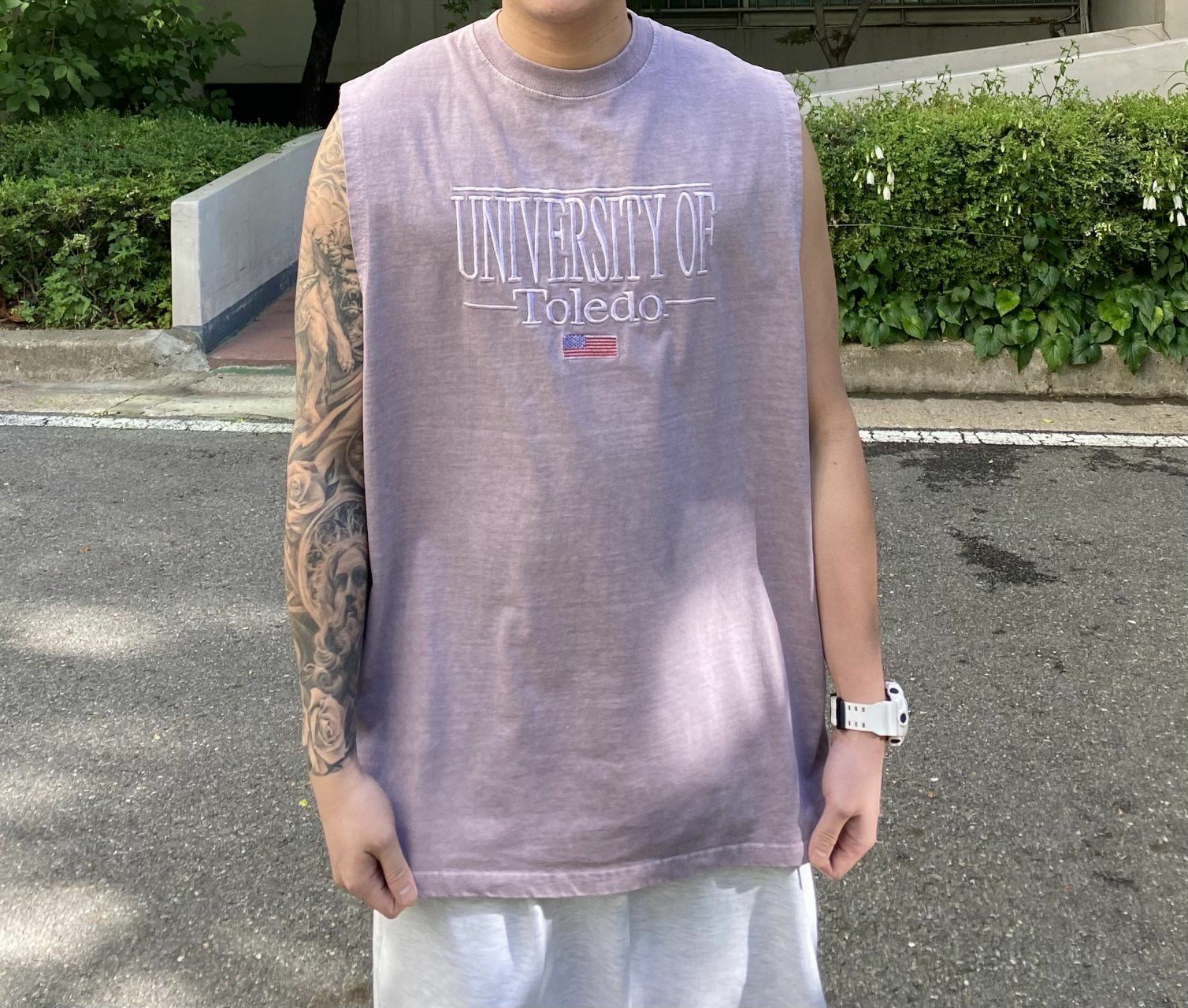 OverSize英文字背心 V1067