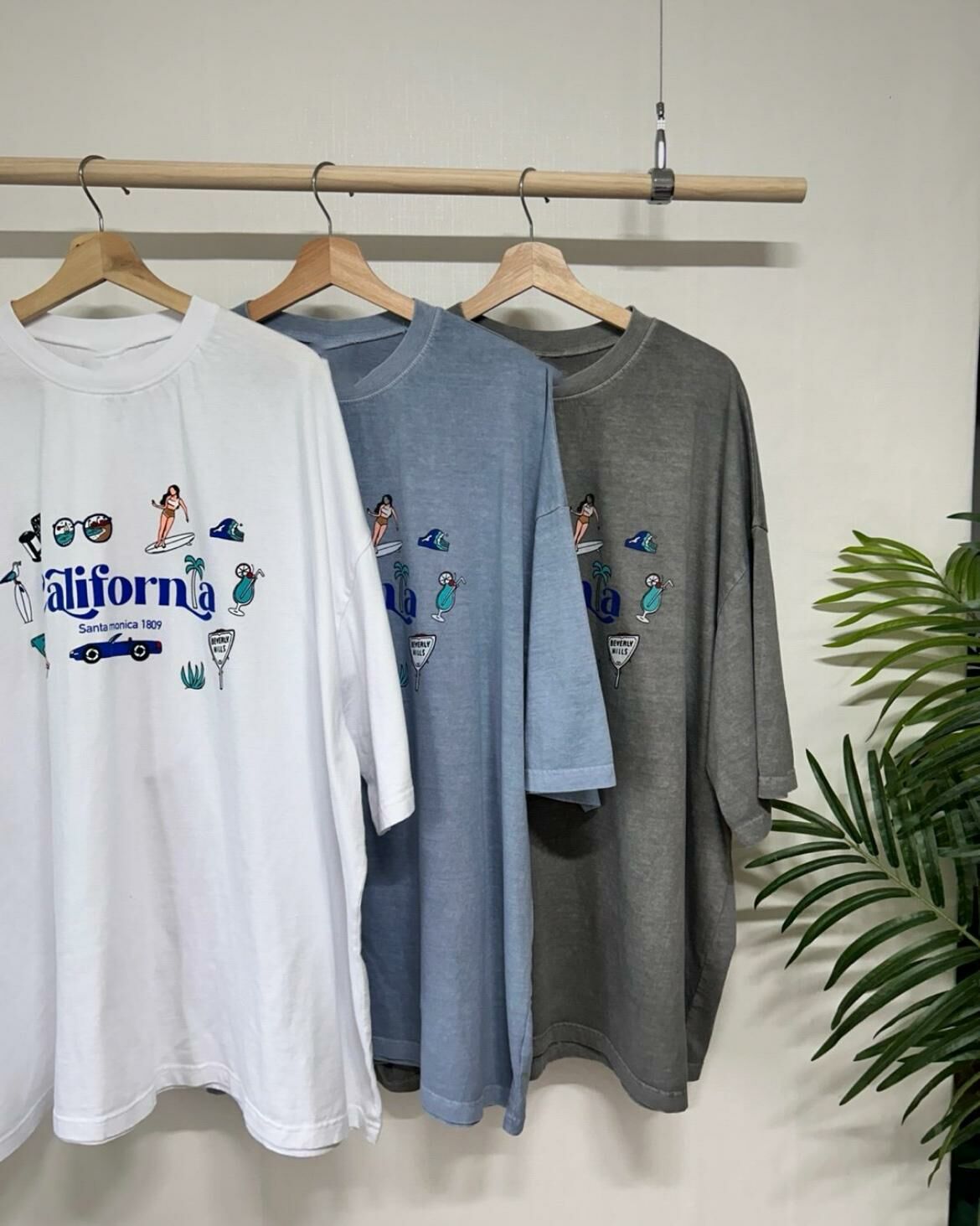 OverSize英文字圖案短袖Tee T5485