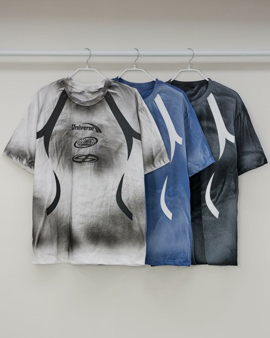 仿污英文字圖案短袖Tee T5518