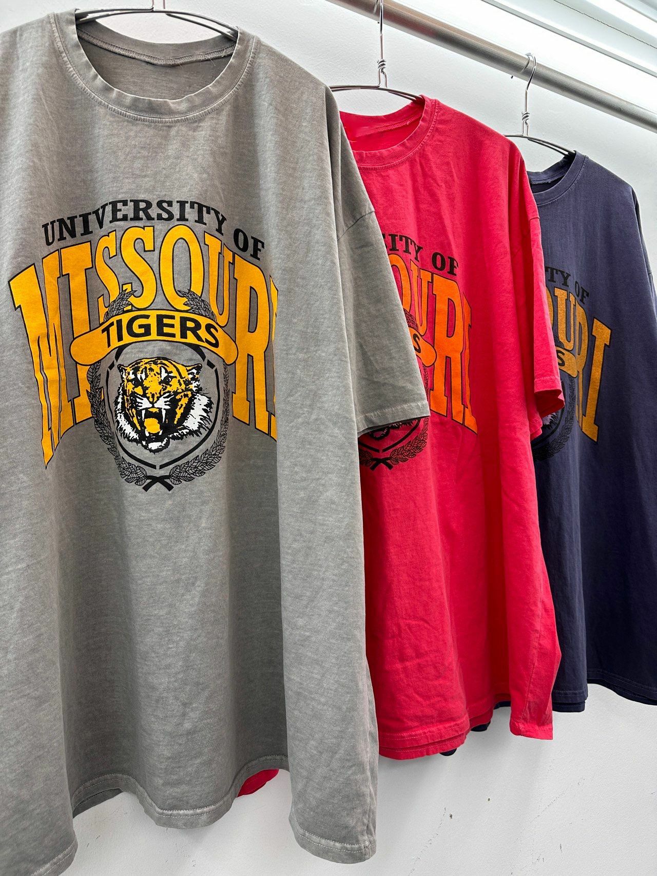 OverSize洗水英文字圖案短袖Tee T5523