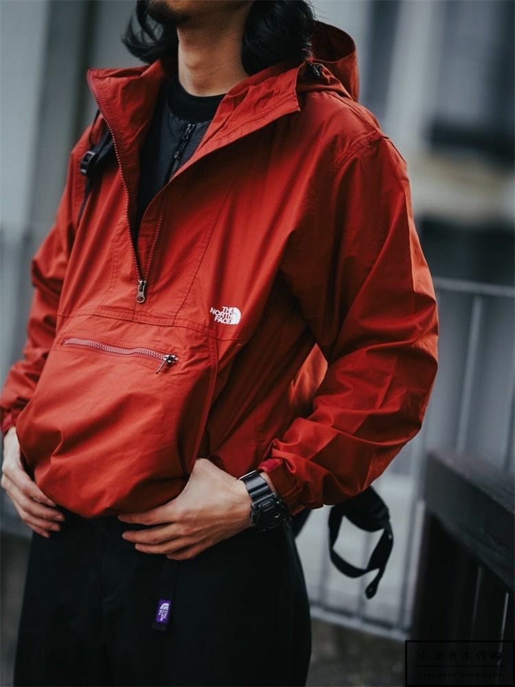 廠單 TNF半拉鍊薄款連帽親子衝鋒衣