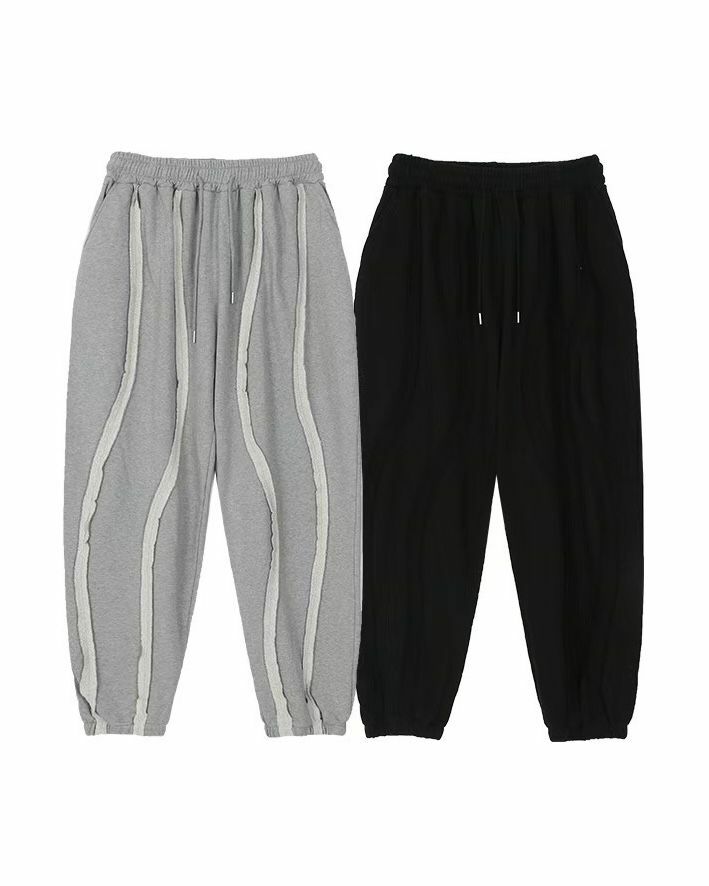 淨色束腳棉質運動褲 P2870