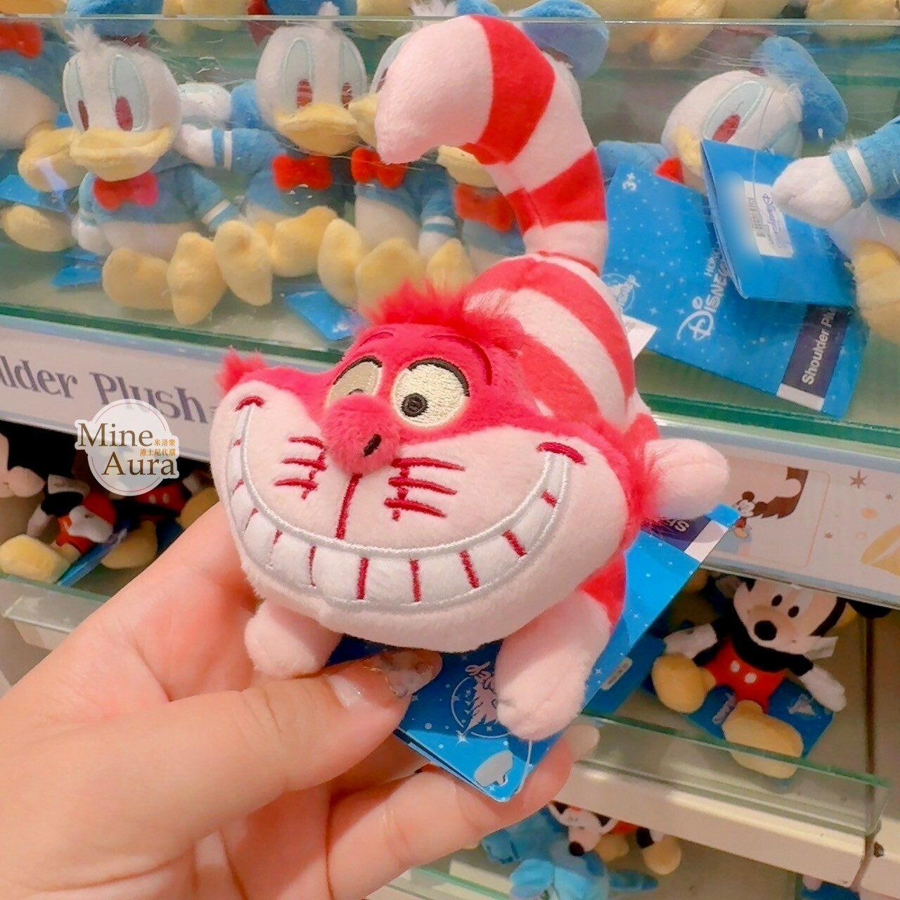 柴郡貓 The Cheshire Cat 妙妙貓 磁鐵 坐肩 絨毛 娃娃 公仔 愛麗絲夢遊仙境 Alice in Wonderland -香港迪士尼樂園