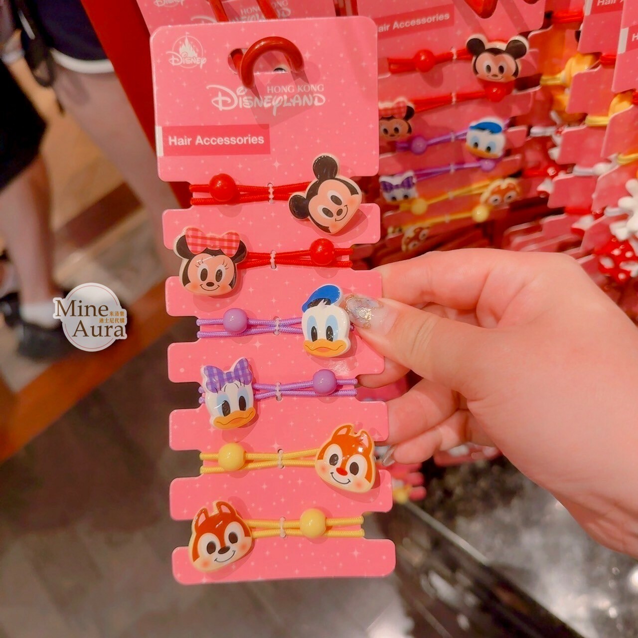 米奇 Mickey 好友集合 大頭造型 髮束 6入組 -香港迪士尼樂園