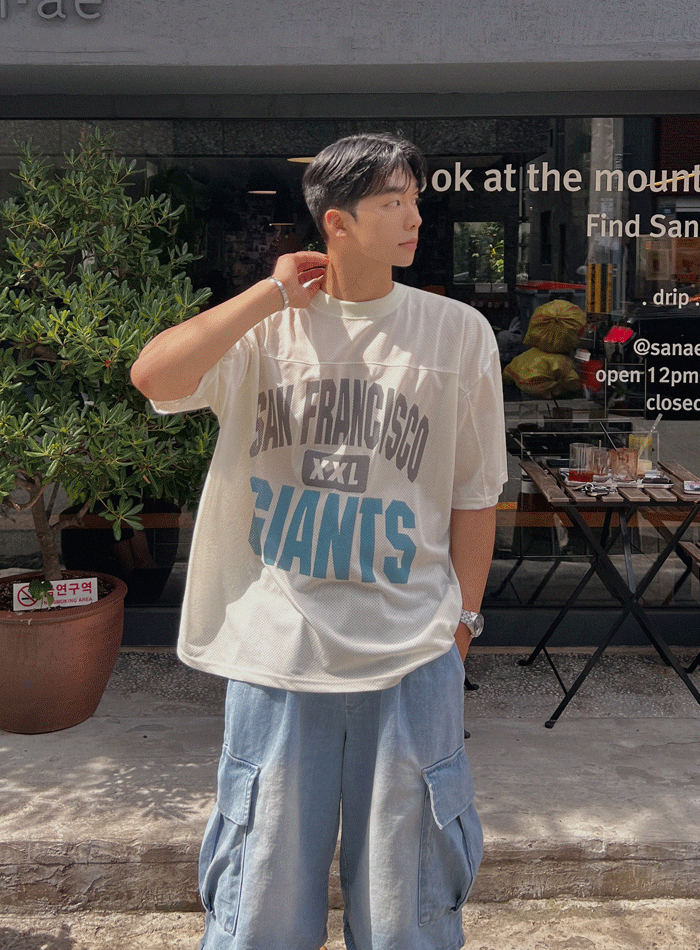 舊金山網眼寬版短袖T恤