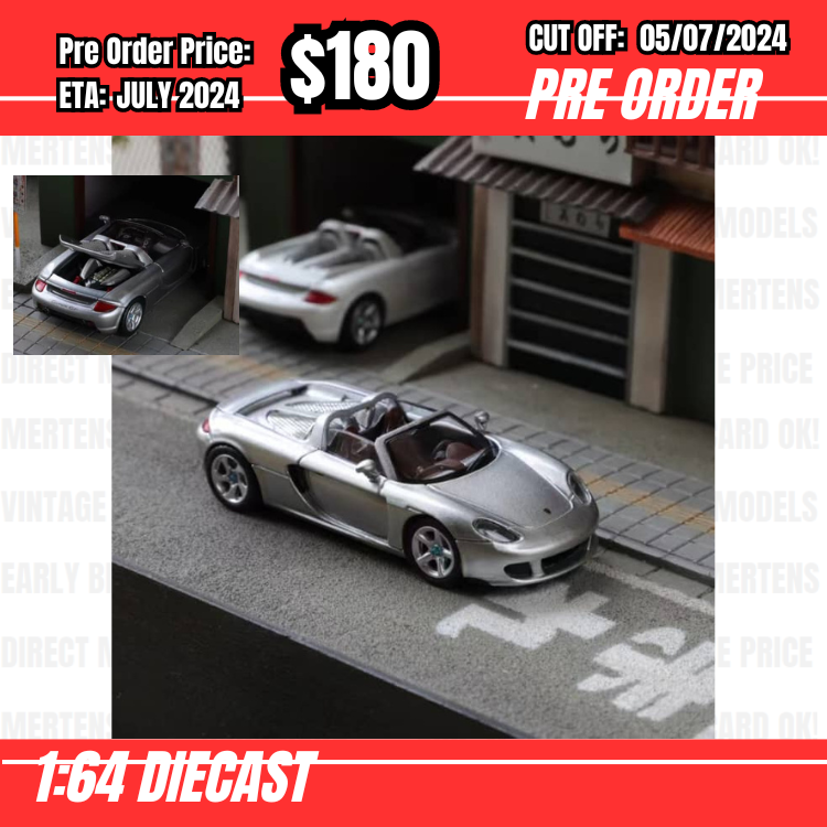 PO-$180 * Funny Model * 1:64 Carrera GT Silver [OD04/07]