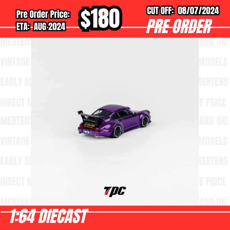 PO-$180 * Flame Model * 1:64 RWB993 Chrome Carbon Purple [OD04/07]