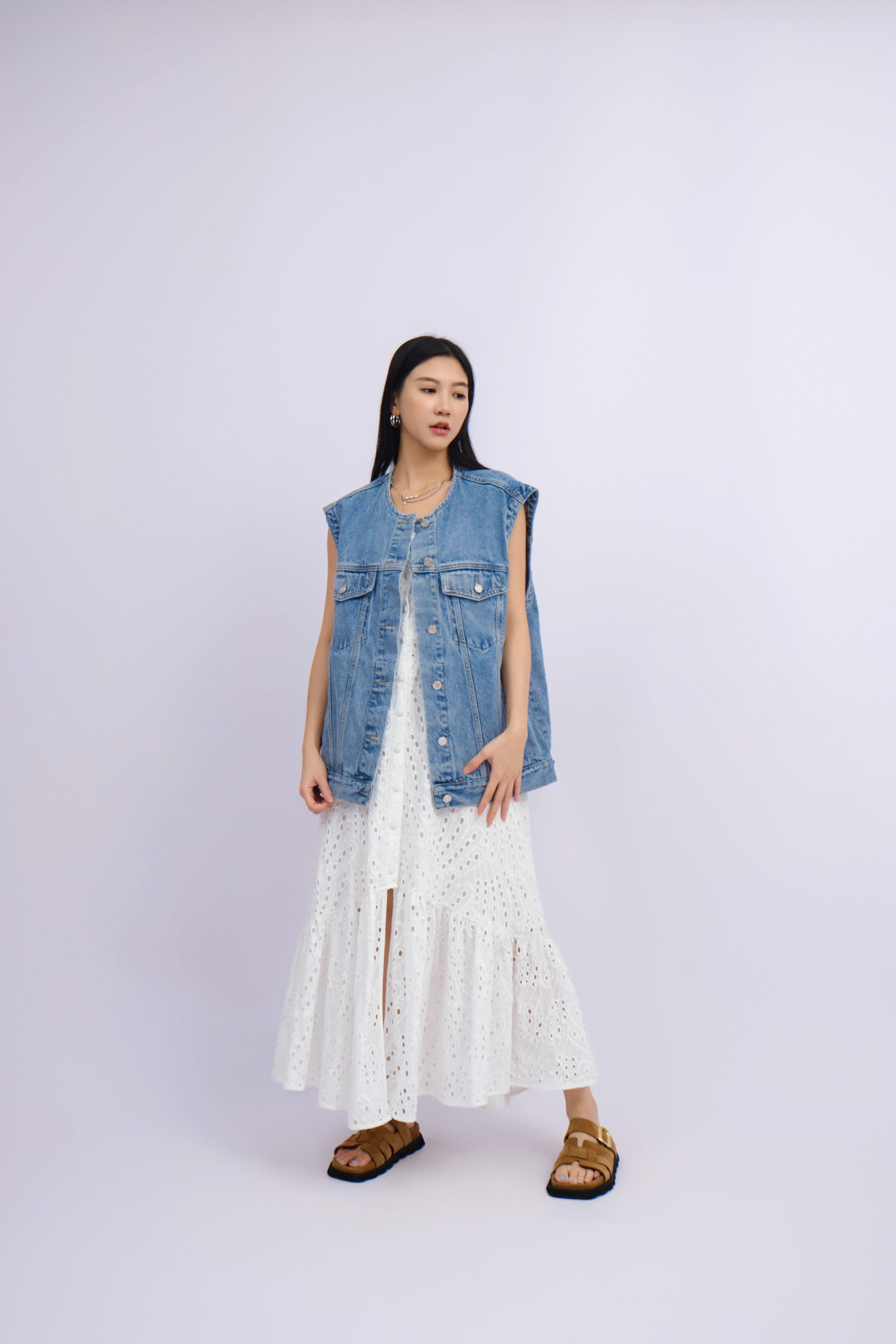 造型 1068（牛仔褸＋連身裙）