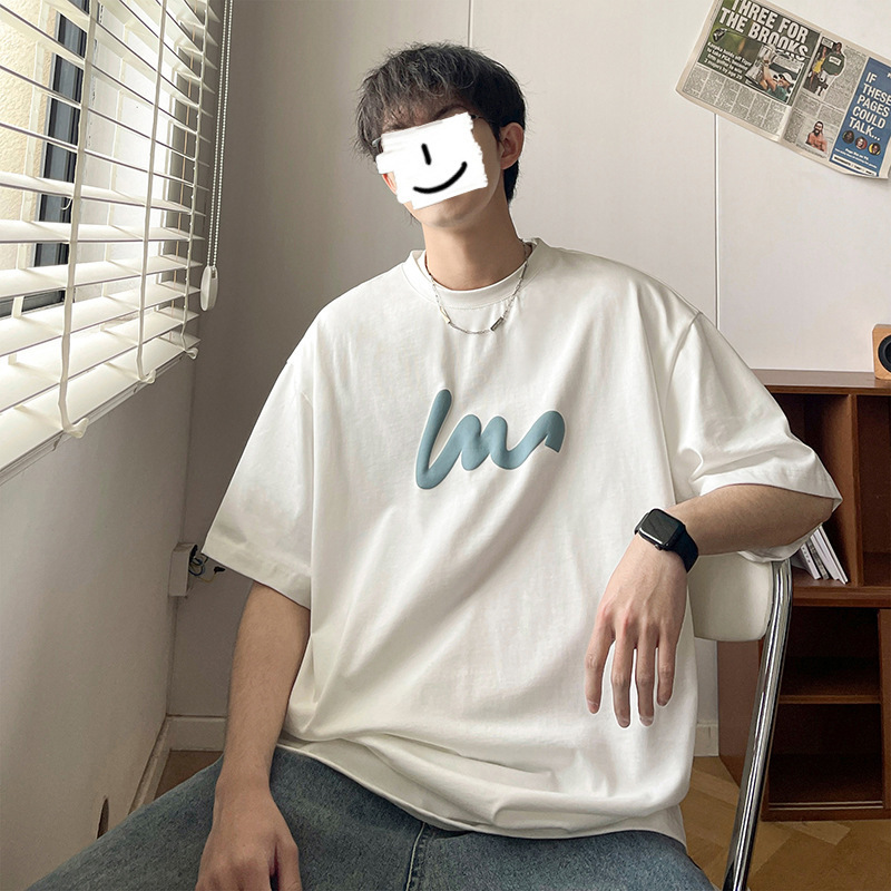 Casual loose T-shirt (S-5XL white size) [Please contact customer service to confirm the shipping size after placing an order]]