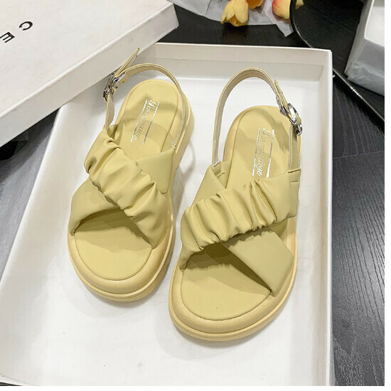 Flat sandals [ginger] size [35-40] [After placing an order, please contact customer service to confirm the shipping size]]
